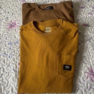 Vans and Active men’s size large tee shirts